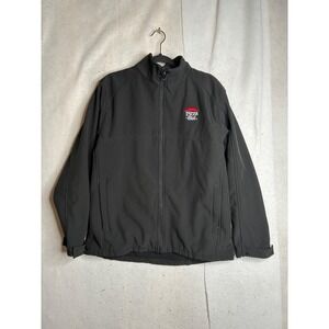 Pizza Hut IQ Apparel Softshell Jacket Mens Large Black Full Zip Uniform PH9402